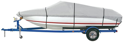 HEAVY DUTY POLYESTER BOAT COVER E 20'-22' V-HULL RUNABOUTS - BEAM WIDTH TO 100