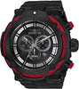 Invicta Men's Shaq Swiss Quartz Watch with Stainless Steel, Carbon Fiber Strap, Black, 36 (Model: 33662)