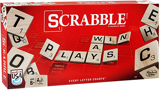 Scrabble Game High-quality letter tiles and board Ages 8 and up