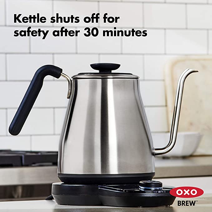 OXO Adjustable Temperature Kettle, 2.3, Silver