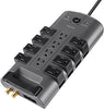 Belkin 12-Outlet Pivot-Plug Power Strip Surge Protector, 8ft Cord(4,320 Joules)